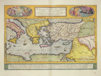「Atlas Major」からの「Sojourning St. Paul Type corographica」ページ、1662